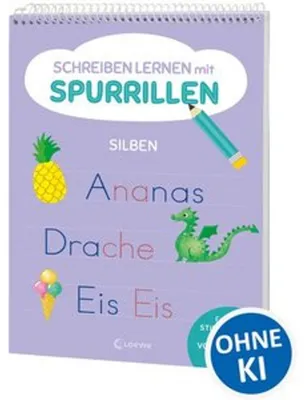 Zdjęcie produktu dla Schreiben lernen mit Spurrillen - Silben