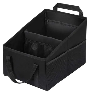 Produktbild von Auto Organizer Aufbewahrungsbox für Beifahrersitz mit vielen Fächern faltbar aus Oxford
