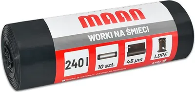 Obrázok produktu pre Vložky do koša 240 l, 10 kusov, ČIERNA