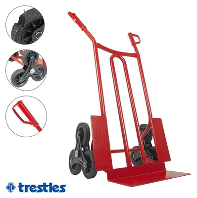 Produktbild von TRESTLES Treppen Sackkarre Treppensteiger Profi 250kg S01HS rot ******