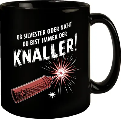 Produktbild von Feuerwerkskörper Tasse - Du bist der Knaller