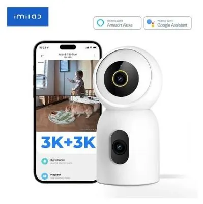 Obrázek produktu pro Kamera pro domácí bezpečnost Xiaomi IMILAB C30 Dual, noční vidění, 360, 3K+3K bílá EU CMSXJ111A