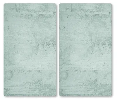 Produktbild von 2er Set Herdabdeckplatten, ESG Glas– 50x28,5cm – Multischneideplatten, Spritzschutz & Arbeitsfläche – kratzfest & hitzebeständig; Motiv Beton 3754013