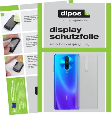 Produktbild von 6x Schutzfolie für Xiaomi Redmi K30i Rückseite matt Displayschutzfolie Folie Display Schutz dipos