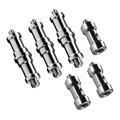 Obrázok produktu pre Walimex Set 3x adaptér závitu 3/8 palca na 1/4 palca a 3x adaptér závitu 3/8 palca na 1/4 palca pre príslušenstvo k fotoaparátu a statívu - fotografické štúdio