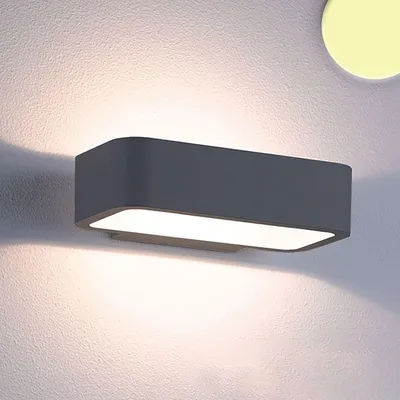 Produktbild von ISOLED LED Wandleuchte Up&Down 1x7W CREE, IP54, anthrazit, warmweiß