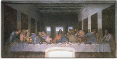 Produktbild von ARTland Leinwandbild Das letzte Abendmahl Größe: 150x75 cm
