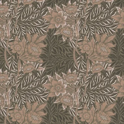Productafbeelding van Profhome 390584-GU Bloemen behang floral mat bruin grijsbeige 5,33 m2