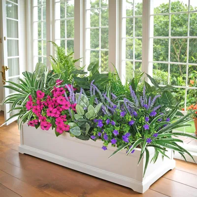 Immagine prodotto di Omgoods - Set di 20 piante artificiali per decorazioni da esterno, resistenti ai raggi UV