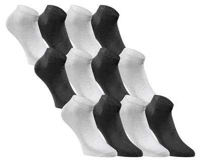 Immagine prodotto di Jack And Jones - Calzini alla caviglia per uomo/donna unisex (confezione da 12) PP9742 (34 EU - 38 EU) (bianco/nero)