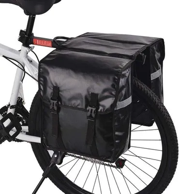 Produktbild von Famanu Gepäckträgertasche wasserdicht mit Regenabdeckung - ideal für Mountainbikes und Rennräder