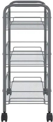Obrázek produktu pro Kuchyňský vozík z oceli – 46 x 26 x 54 cm – šedý
