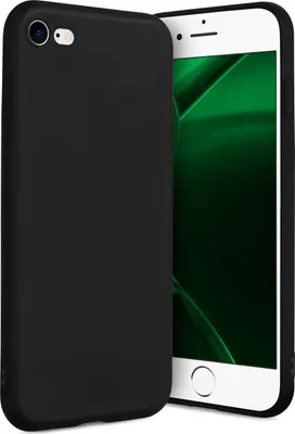 Produktbild von ONEFLOW® Slim Case kompatibel mit Apple iPhone 7 / iPhone 8 - Hülle ultra dünn aus Silikon, Schwarz