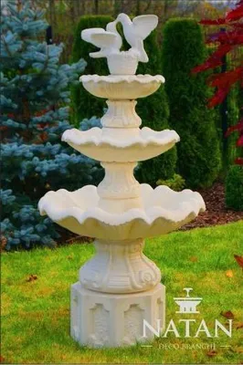 Produktbild von Fountain Round 167 cm Garden Stone Sculpture Decor Landscape TIVOLI Z GOLABKAMI