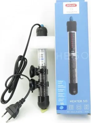 Image de Chauffage d'aquarium Zolux, 50 W, 23 cm, Pour aquariums de 25 à 50 litres