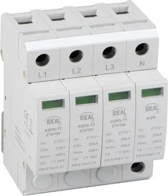 Obrázek produktu pro Svodič přepětí KSPD-TT 275/160 3P+N