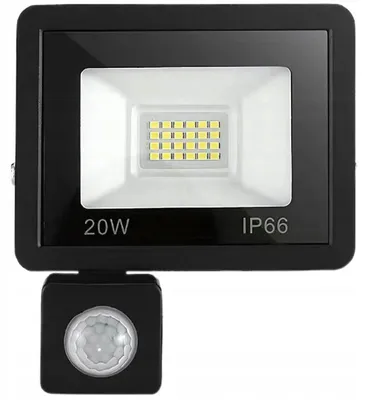 Immagine prodotto di Verk 12347 Faretto alogeno LED con sensore crepuscolare e di movimento 20W, 6000K, IP66
