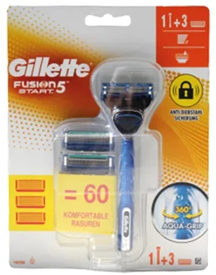 Image de Rasoir Gillette Fusion 5 avec cartouches interchangeables - Le moyen idéal pour un rasage doux et confortable.