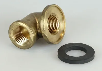Produktbild von Suevia Anschlusswinkel Messing mit Dichtung - 102.0223