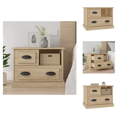 Obrázok produktu pre vidaXL Nočný stolík Sonoma dub 60x39x45 cm - Nočné stolíky