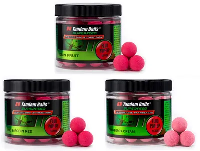 Produktbild von Tandem Baits 3-er Set SuperFeed Diffusion Mini Fluo Pop-Up Robin Red Flavour Mix Karpfen-Pop-Ups, Karpfen Angeln ohne Mühe, Köder Große-Fische-Angeln, Karpfenzubehör Profis & Hobby-Angler 16 mm 7 g