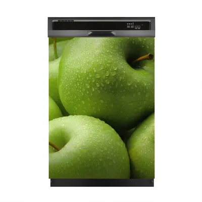 Produktbild von Magnete Dekorative 60x80 cm Küche Magnetmatte Spülmaschine - grüner Apfel Obst