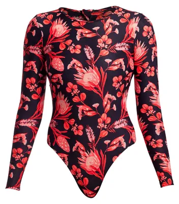 Produktbild von Funkita Badeanzug langarm für Damen Acacia Rose chlorresistent, Größe:36