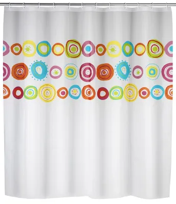 Produktbild von WENKO Duschvorhang Badewannenvorhang Dusche Bad 180 x 200 cm incl. 12 Ringe