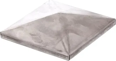 Produktbild von ALBERTS Pfostenkappe Zaunkappe Abdeckkappe Endkappe Stahl roh 120x120 mm