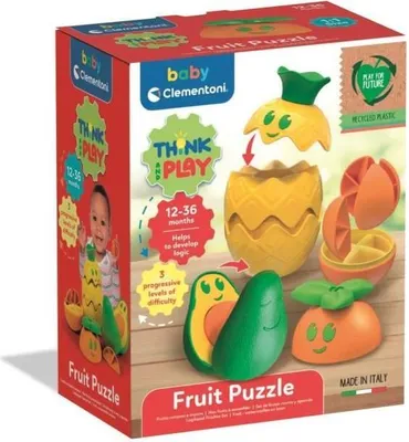 Obrázok produktu pre CLEMENTONI Moje ovocie na poskladanie, 3 farebné ovocie