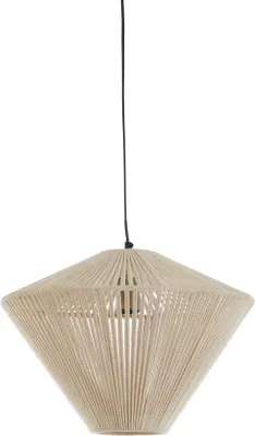 Zdjęcie produktu dla Light & Living - lampa wisząca - Felida - beżowy - bawełna - Ø 42cm - E27 - 2973284
