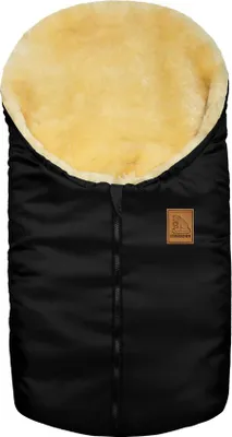 Produktbild von Heitmann Kleiner Lammfellfußsack Eisbärchen schwarz