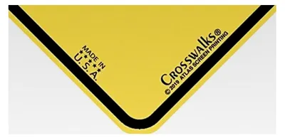 Produktbild von Aluminium-Schild Achtung gelb 12" x 12" mit Insektenmotiv