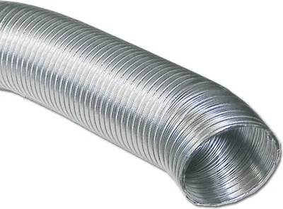 Produktbild von easyPART passend für 10020116 EUROPART Abluftschlauch Aluminium-Flexrohr 125er Rundsystem 3m Universal Schlauch Ablauf für Dunstabzugshaube