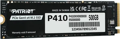 Immagine prodotto di Patriot SSD 500GB P410 PCIe M.2 Gen4 x4 NVMe 1.4 2280 5000/2300MB/s