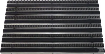 Produktbild von Emco Eingangsmatte DIPLOMAT 22mm, Gummi Schwarz + Bürsten Grau,Größe:100x50cm