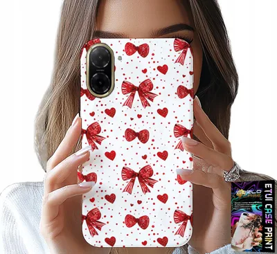 Produktbild von Etui Do Xiaomi 17 Pro - Czerwone Wstążki Wstążka Modne Wzory