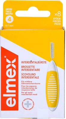 Immagine prodotto di Scovolini interdentali Elmex giallo ISO misura 4 0,7 mm, 8 pz. Scovolini interdentali