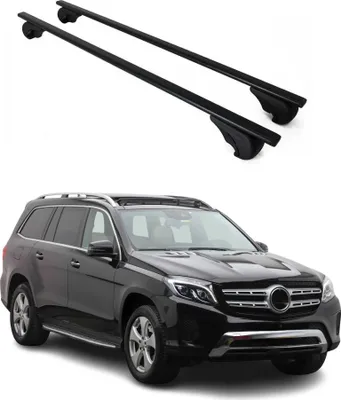 Image de Barres de toit Transversales pour Mercedes GLS X166 2016-2021 Fer Noir