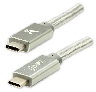 Immagine prodotto di Cavo USB Logo (3.2 gen 2) USB C maschio - USB C maschio 1m argento Power Delivery 100W, 10 Gbps, 2