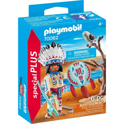 Produktbild von PLAYMOBIL Indianerhäuptling, 70062