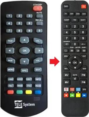 Produktbild von Fernbedienung geeignet für TELESYSTEM TS6003