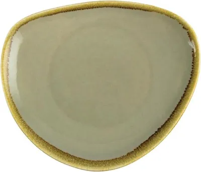Produktbild von Olympia Kiln dreieckige Teller Moos 23cm (6 Stück)