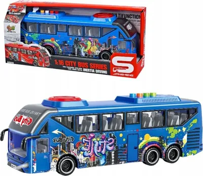 Produktbild von Stadtbus Trolleybus Fahren Öffnen Türen Ton Licht Blau