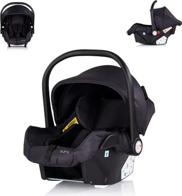 Produktbild von Chipolino Babyschale i-Size Aura (40-85cm) Gruppe 0+, Griff verstellbar, Gurt schwarz gemustert