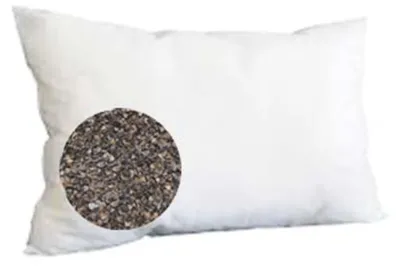 Image de Coussin en sarrasin, dimensions 70 x 80 cm, avec housse en coton