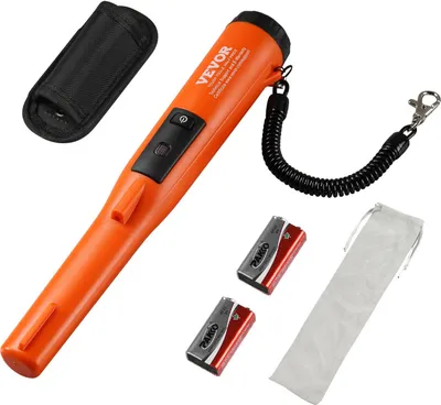 Obrázok produktu pre Detektor kovov Pinpointer IP68 Plne vodotesný detektor kovov 11 cm hĺbka detekcie Hľadač pokladov s 3 režimami LCD / tón / vibrácie / tón + vibrácie 9V batéria a zamatové puzdro v balení
