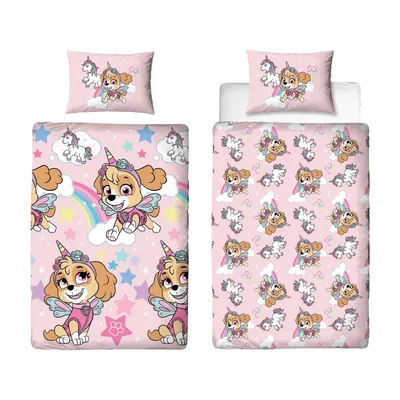 Produktbild von Paw Patrol Bettwäsche für Kinder 140x200 cm Bettbezug & 60x70 cm Kopfkissenbezug