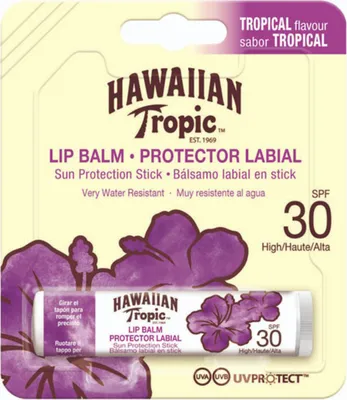 Image de Hawaiian Tropic Lip Balm SPF 30 Sun Protection Stick 4g
