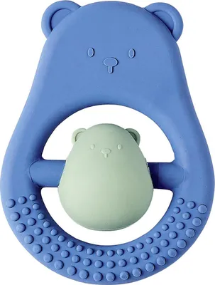 Produktbild von Nattou Beißring Mutter Silikon blau 616210 5414673875387